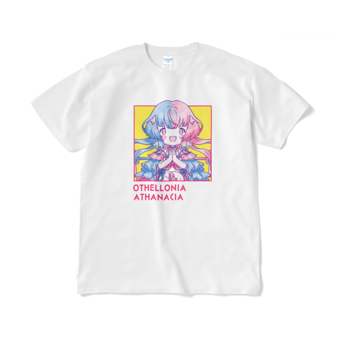 ちびキャラ「世界アタナシア」デザインTシャツ（XL/ホワイト）