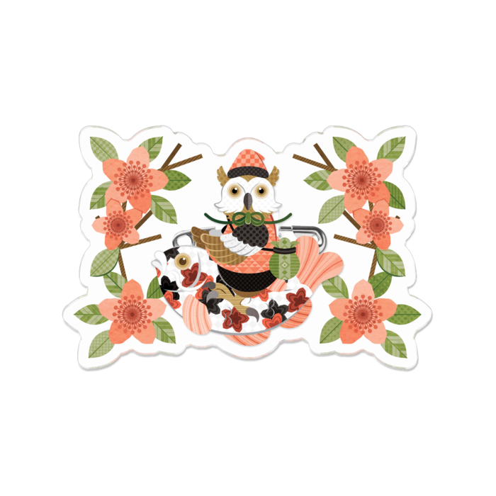アクリルバッジ - 70 x 70 (mm)