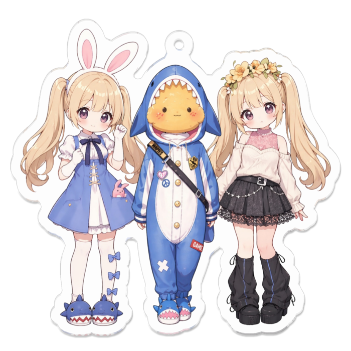 アクリルキーホルダー - 70 x 70 (mm)