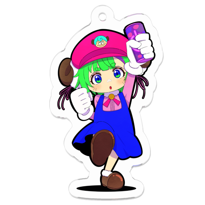 アクリルキーホルダー（コーティング） - 50 x 50 (mm)