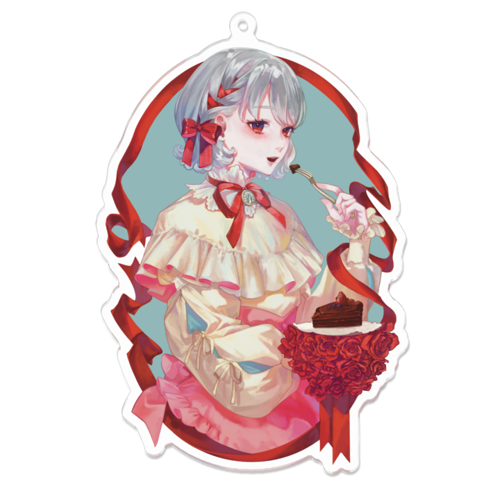 アクリルキーホルダー（コーティング） - 100 x 100 (mm)