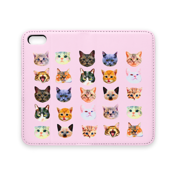手帳型iPhoneケース(ベルトなし) - iPhone 5 / 5s / SE - ストラップ穴 なし