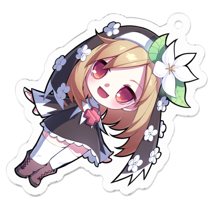 アクリルキーホルダー（コーティング） - 50 x 50 (mm)