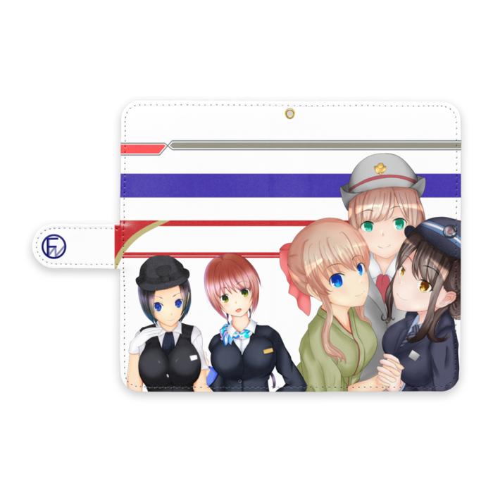 手帳型Androidケース - L - ストラップ穴 あり