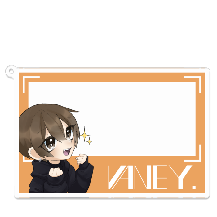 フォトフレ風アクキー横- 100 x 100 (mm)