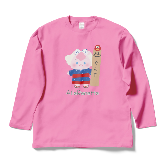 ロングスリーブTシャツ - L - ピンク