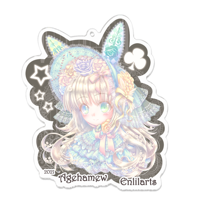 アクリルキーホルダー - 100 x 100 (mm)