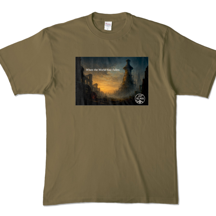 カラーTシャツ - XL - オリーブ (濃色)