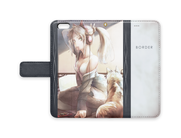 手帳型iPhoneケース - iPhone 6 Plus / 6s Plus - ストラップ穴 あり