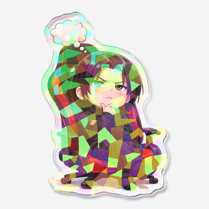 ホログラムアクリルキーホルダー - 70 × 70mm