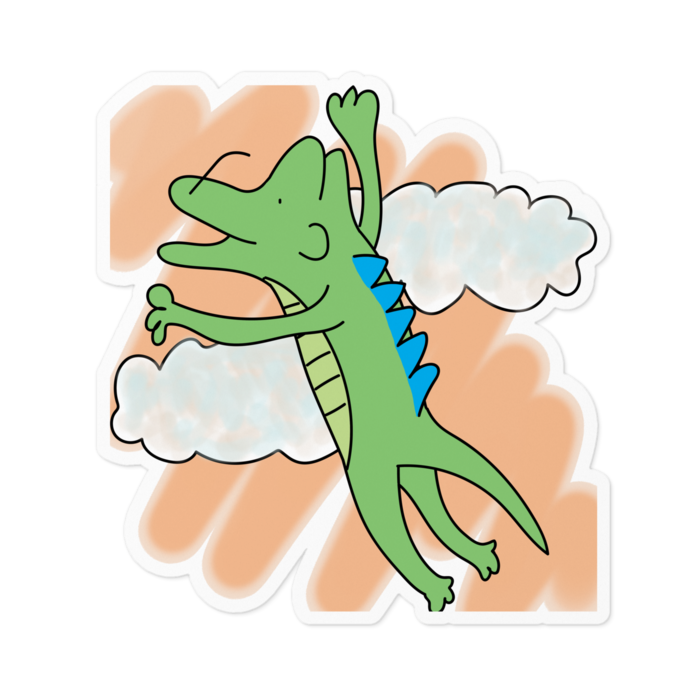 ステッカー - 100 x 100 (mm)(ホワイト)