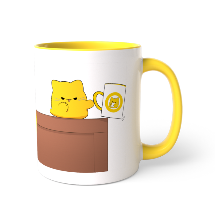 ツートンカラーマグカップ - 直径 8.2cm / 高さ 9.5cm