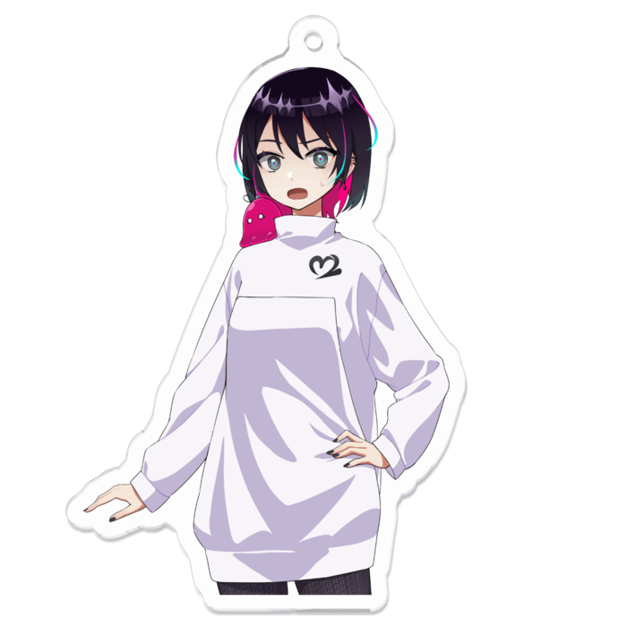 アクリルキーホルダー 驚き