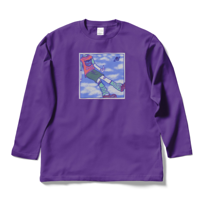 ロングスリーブTシャツ - L - パープル