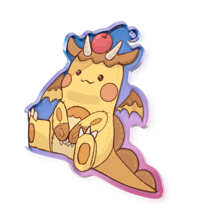 オーロラアクリルキーホルダー - 70 × 70mm