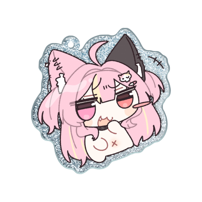 ラメアクリルキーホルダー - 50 × 50mm