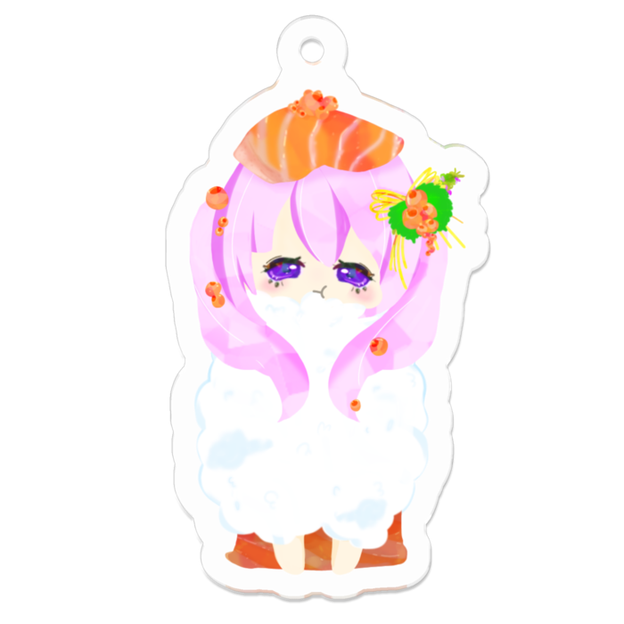 アクリルキーホルダー（コーティング） - 50 x 50 (mm)