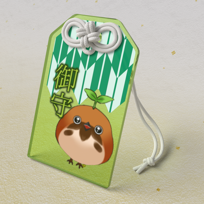 ﾄﾘﾁｭﾝver.アクリルお守り - 50 × 80mm