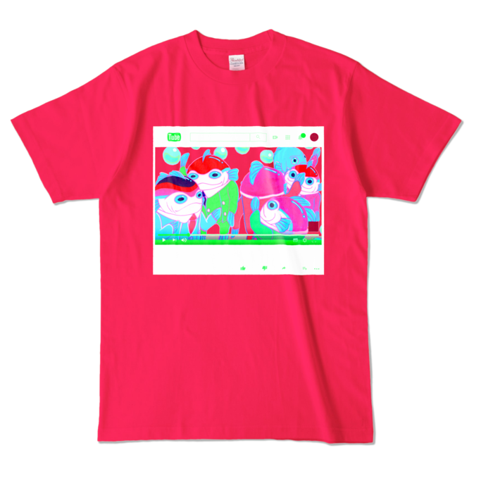 カラーTシャツ - L - ホットピンク (濃色)