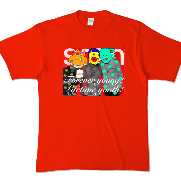 カラーTシャツ - XL - レッド (濃色)