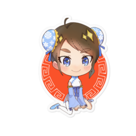 チャイナ ペンちゃん ステッカー えがくかふぇ Booth支店 Booth