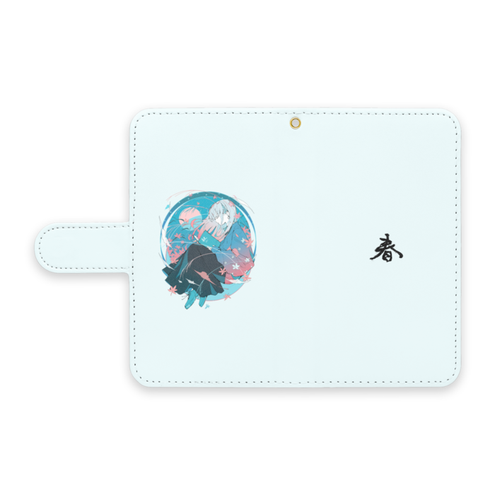 手帳型Androidケース - S - ストラップ穴 あり