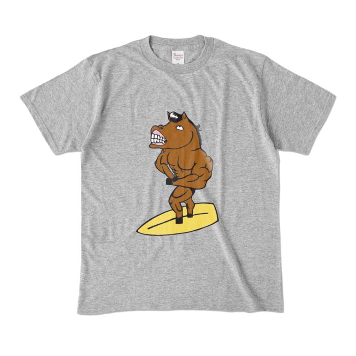カラーTシャツ - M - 杢グレー (濃色)