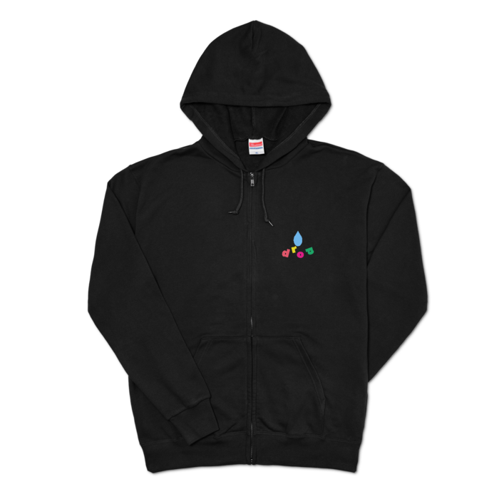 ドロップジップパーカー - XL - ブラック