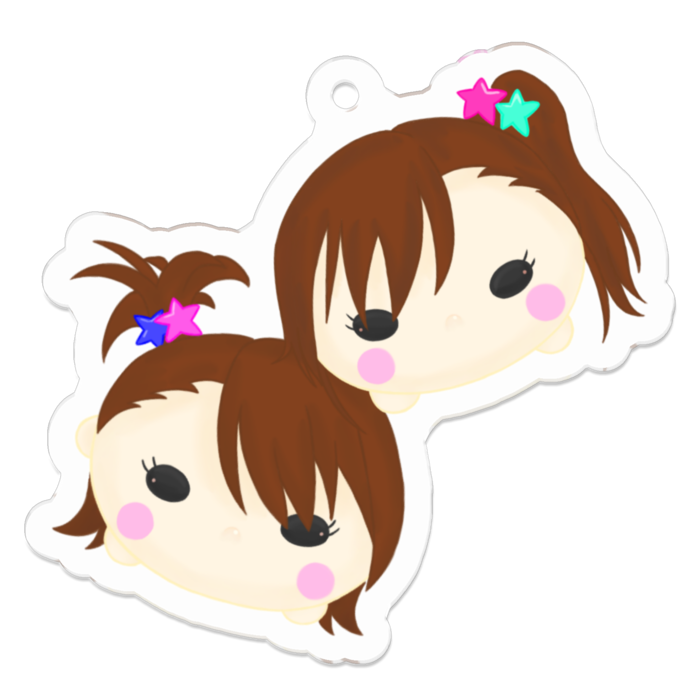 アクリルキーホルダー - 50 x 50 (mm)