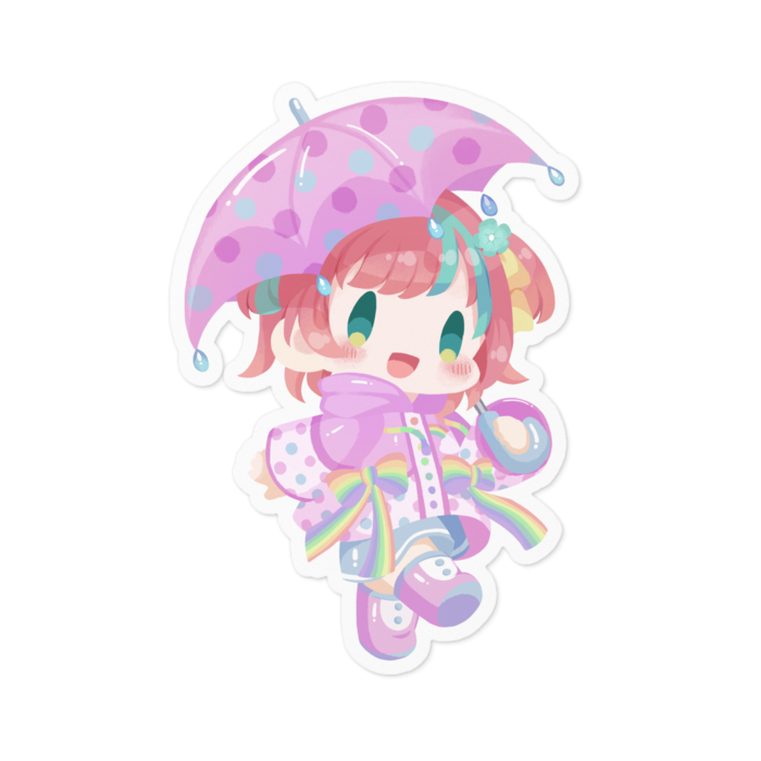 ステッカー - 100 x 100 (mm)(ホワイト)