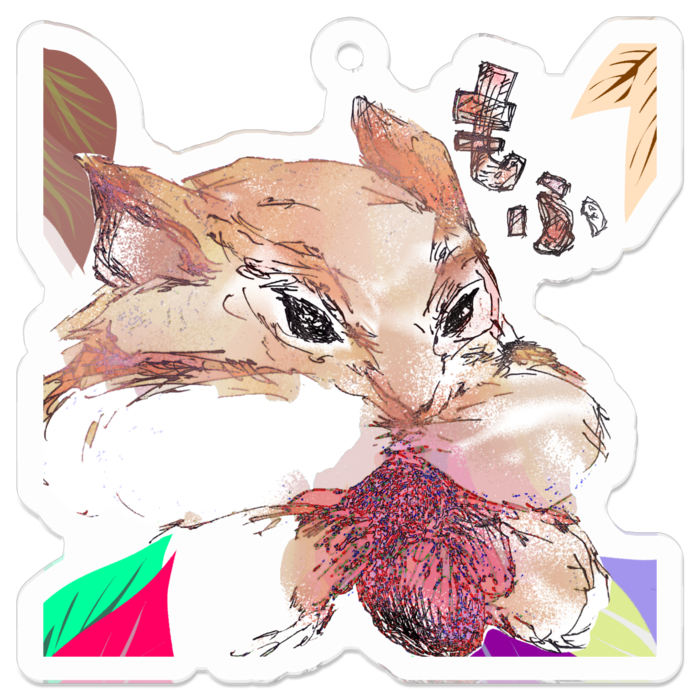 アクリルキーホルダー - 50 x 50 (mm)