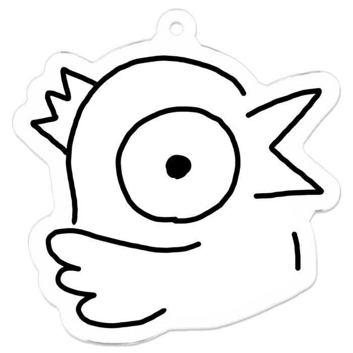 アクリルキーホルダー（コーティング） - 50 x 50 (mm)