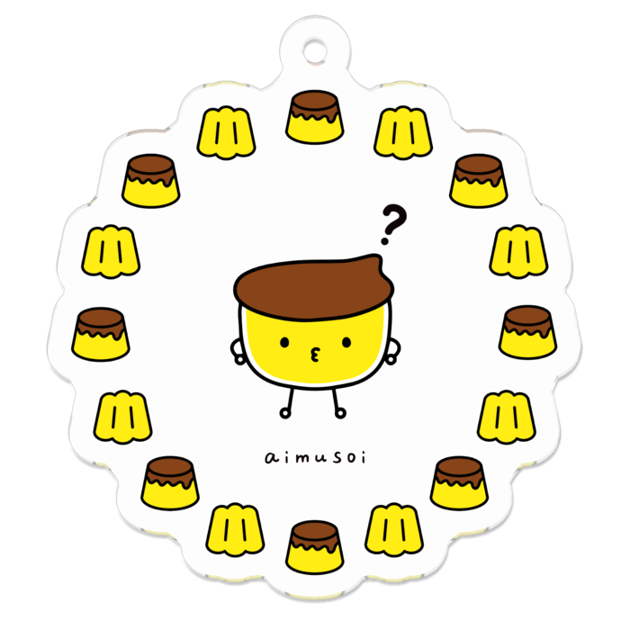 アクリルキーホルダー - 50 x 50 (mm)