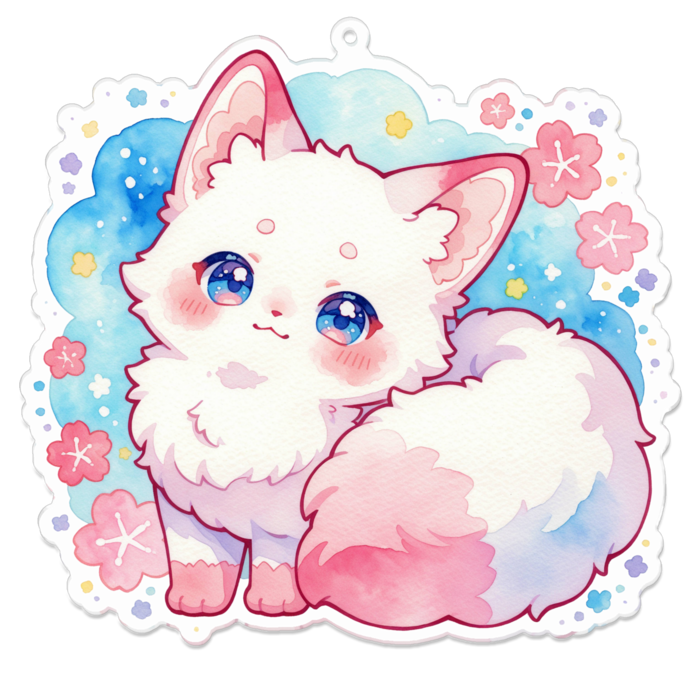 アクリルキーホルダー - 100 x 100 (mm)