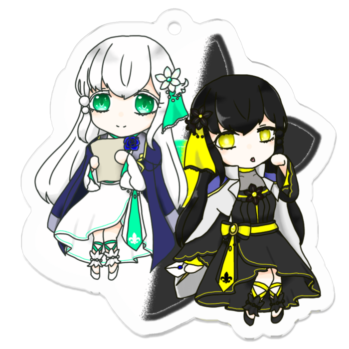 アクリルキーホルダー - 50 x 50 (mm)