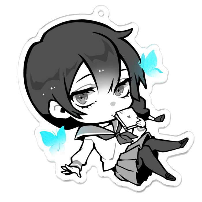 アクリルキーホルダー - エス その5 70 x 70 (mm)