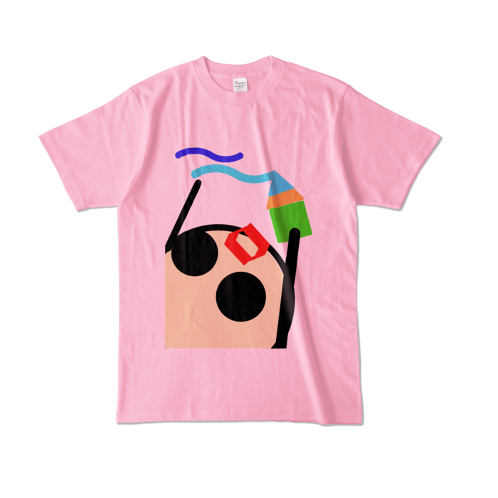 カラーTシャツ - L - ピーチ (淡色)