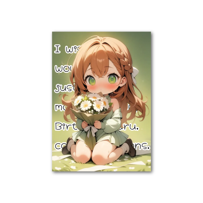 フォト風カード - 縦 - 片面