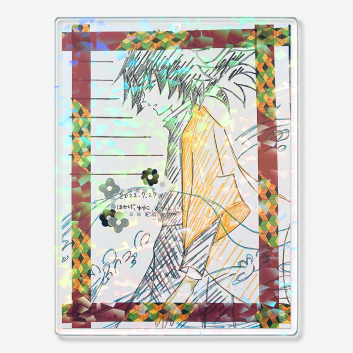 ホログラムアクリルキーホルダー - 100 × 100mm