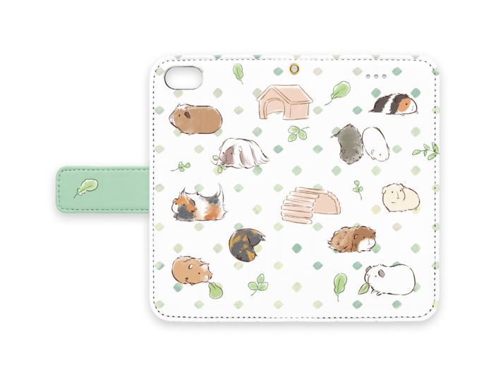 手帳型iPhoneケース - iPhone 8 / 7 / SE2 - ストラップ穴 あり