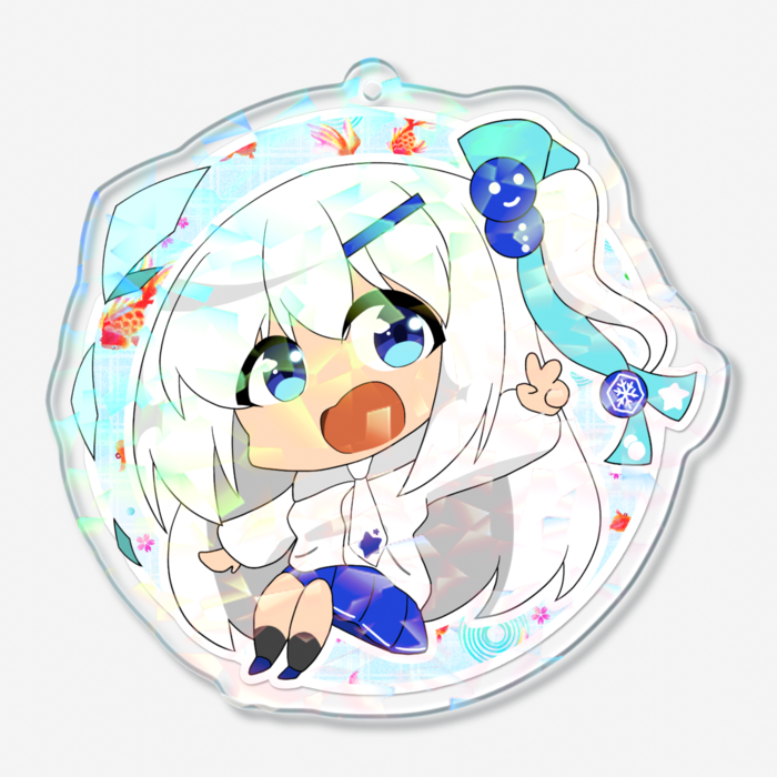 ホログラムアクリルキーホルダー - 70 × 70mm