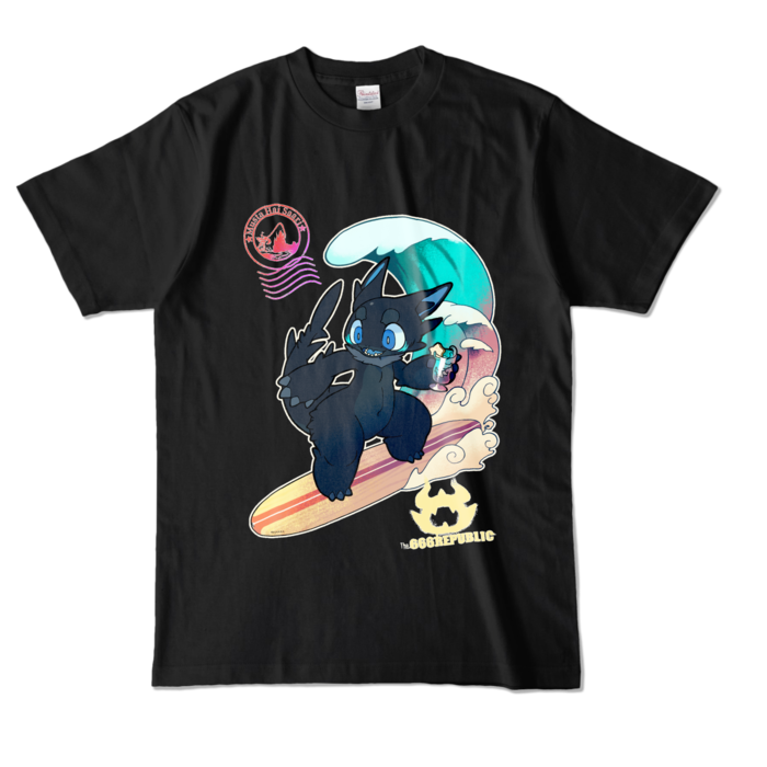 カラーTシャツ - L - ブラック