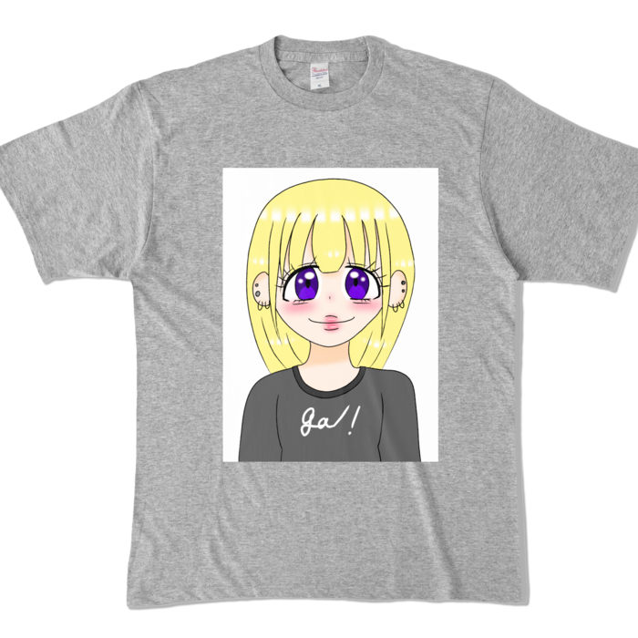カラーTシャツ - XL - 杢グレー (濃色)