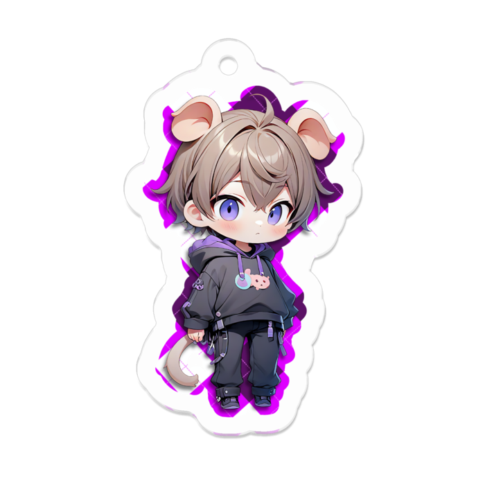 アクリルキーホルダー - 50 x 50 (mm)