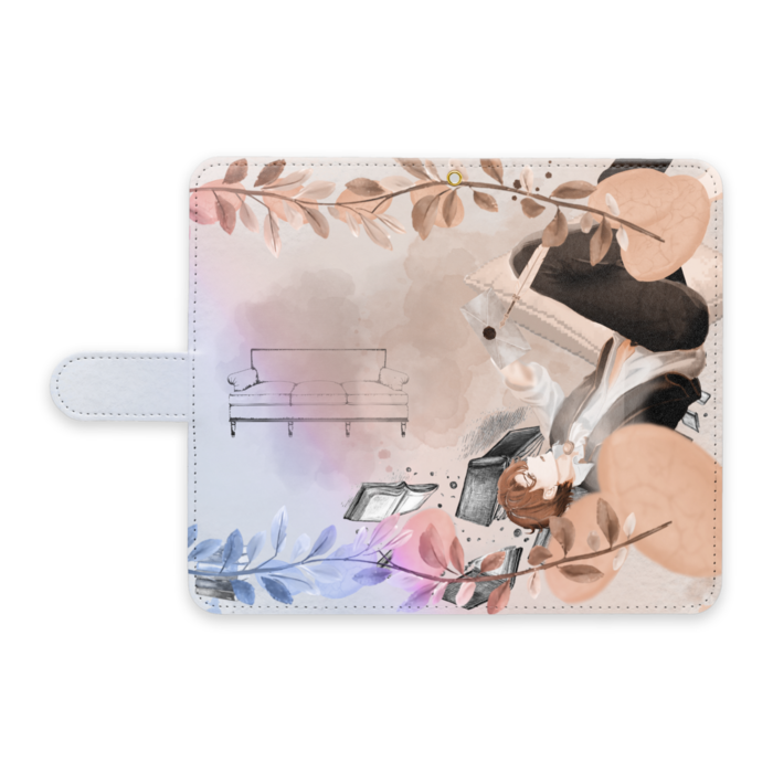 手帳型Androidケース - L - ストラップ穴 あり