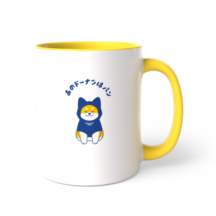 ツートンカラーマグカップ_ききこ - 直径 8.2cm / 高さ 9.5cm(1)