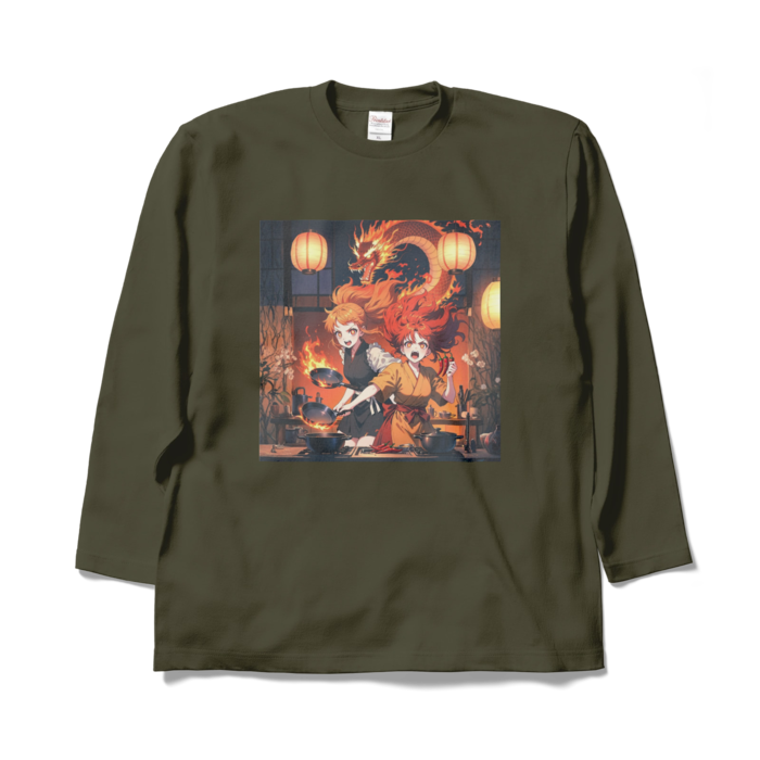 ロングスリーブTシャツ - XL - アーミーグリーン
