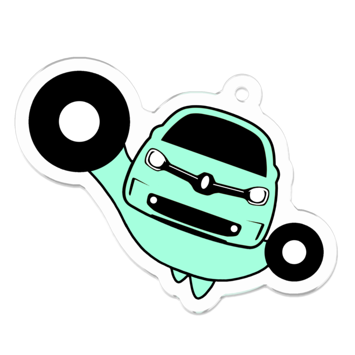 アクリルキーホルダー - 50 x 50 (mm)