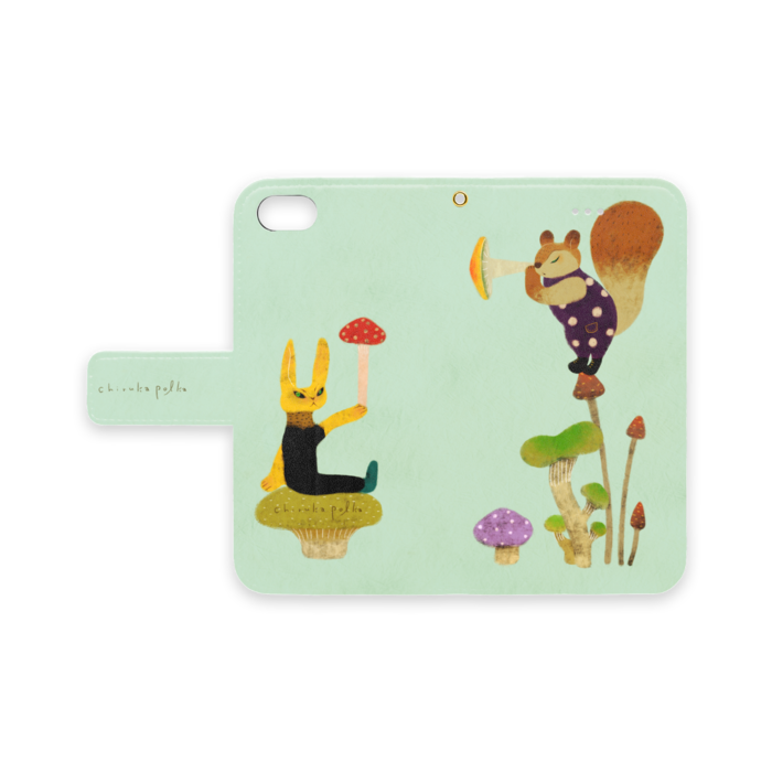 手帳型iPhoneケース - iPhone 8 / 7 / SE2 - ストラップ穴 あり