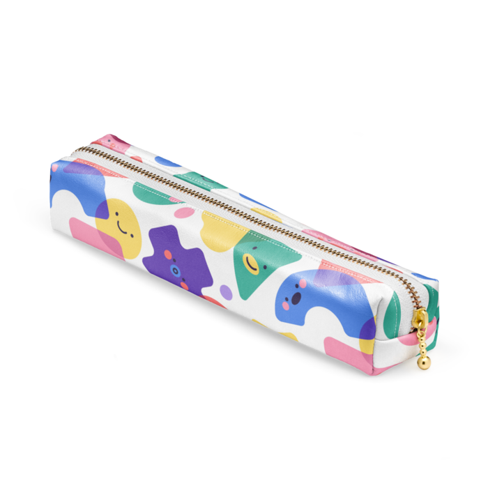ペンケース - 20 x 4 x 4cm - ホワイト